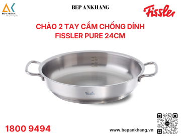 Chảo 2 tay cầm chống dính Fissler Pure - 24cm 